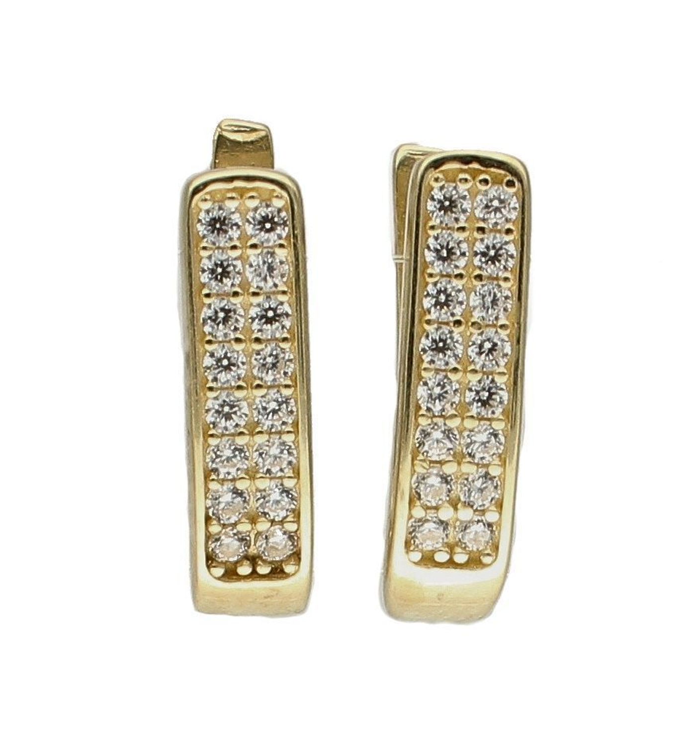 Złote kolczyki damskie z białymi cyrkoniami KL 6957A 333. Złote kolczyki z białą cyrkonią. Złote kolczyki delikatne. Malutkie kolczyki z cyrkonią. Kolczyki dla dziewczynki. Kolczyki dla kobiety. Kolczyki złote idealne na każd.jpg